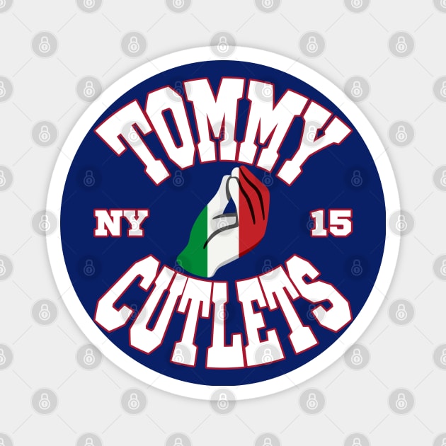 Tommy Cutlets 15 Italian Hand, Italian Flag, New York Magnet by Megadorim